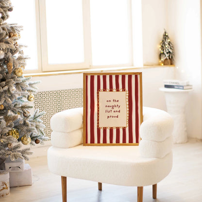 Naughty List and Proud Poster