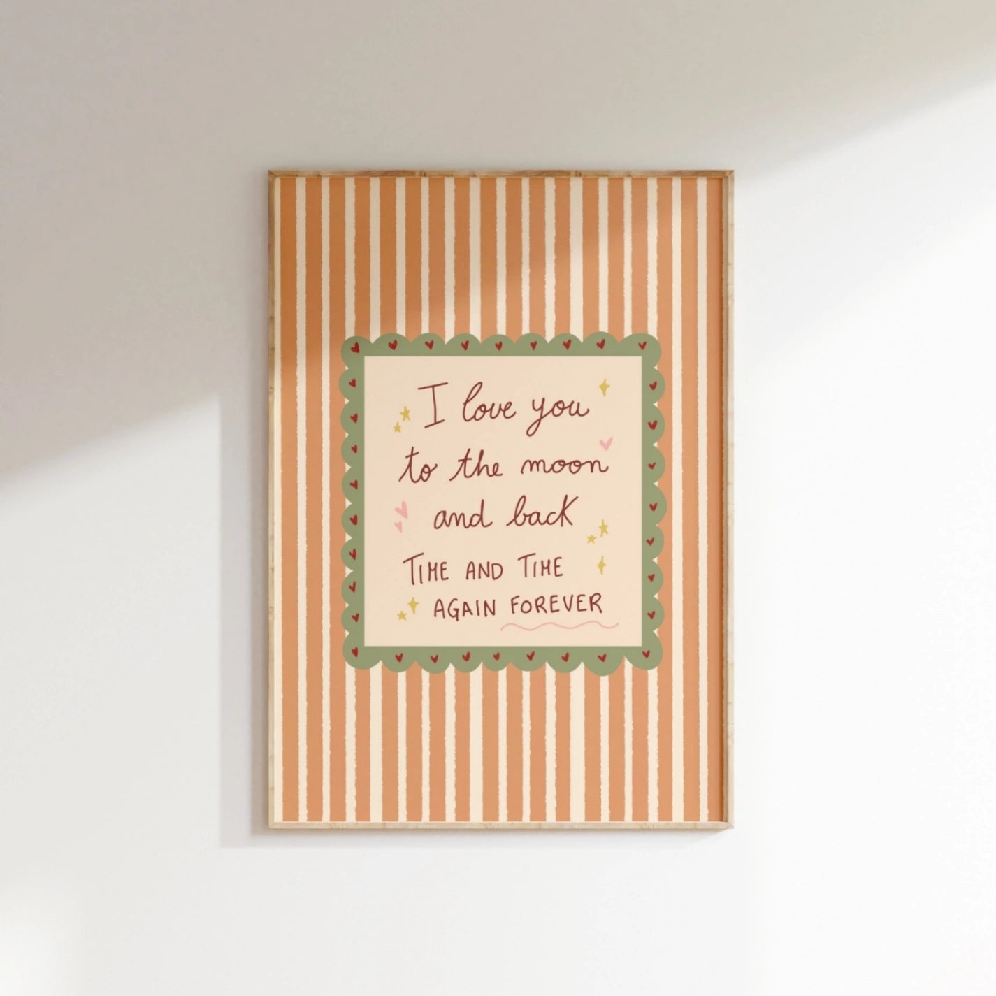 Baby Love Quote Wall Art, Whimsical Kids Decor