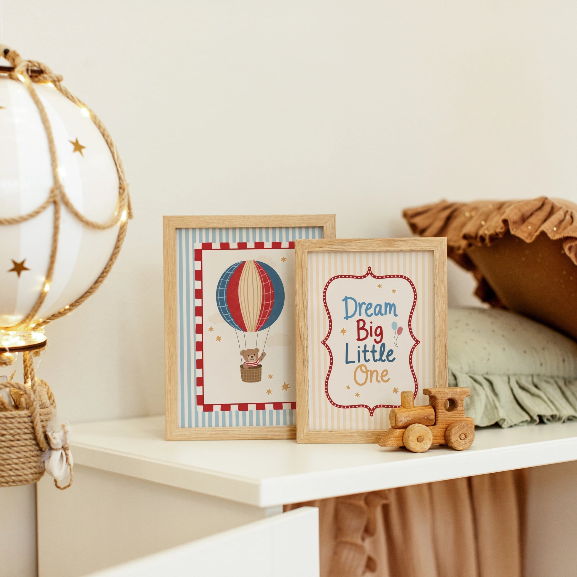 Prints with Customizable Name Set of 3 – Nursery & kids wall art