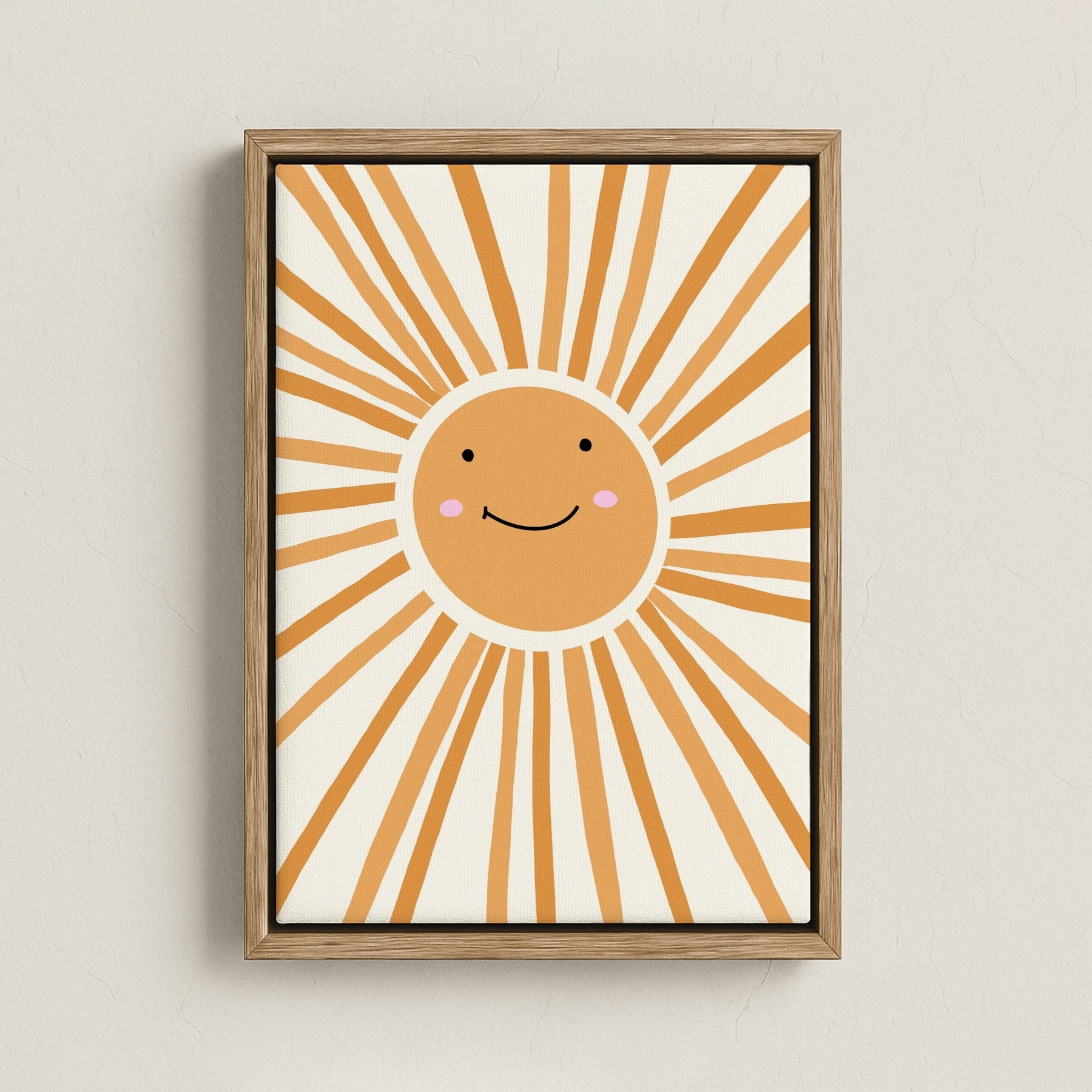 Tableau sur toile Soleil souriant