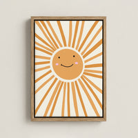 Tableau sur toile Soleil souriant