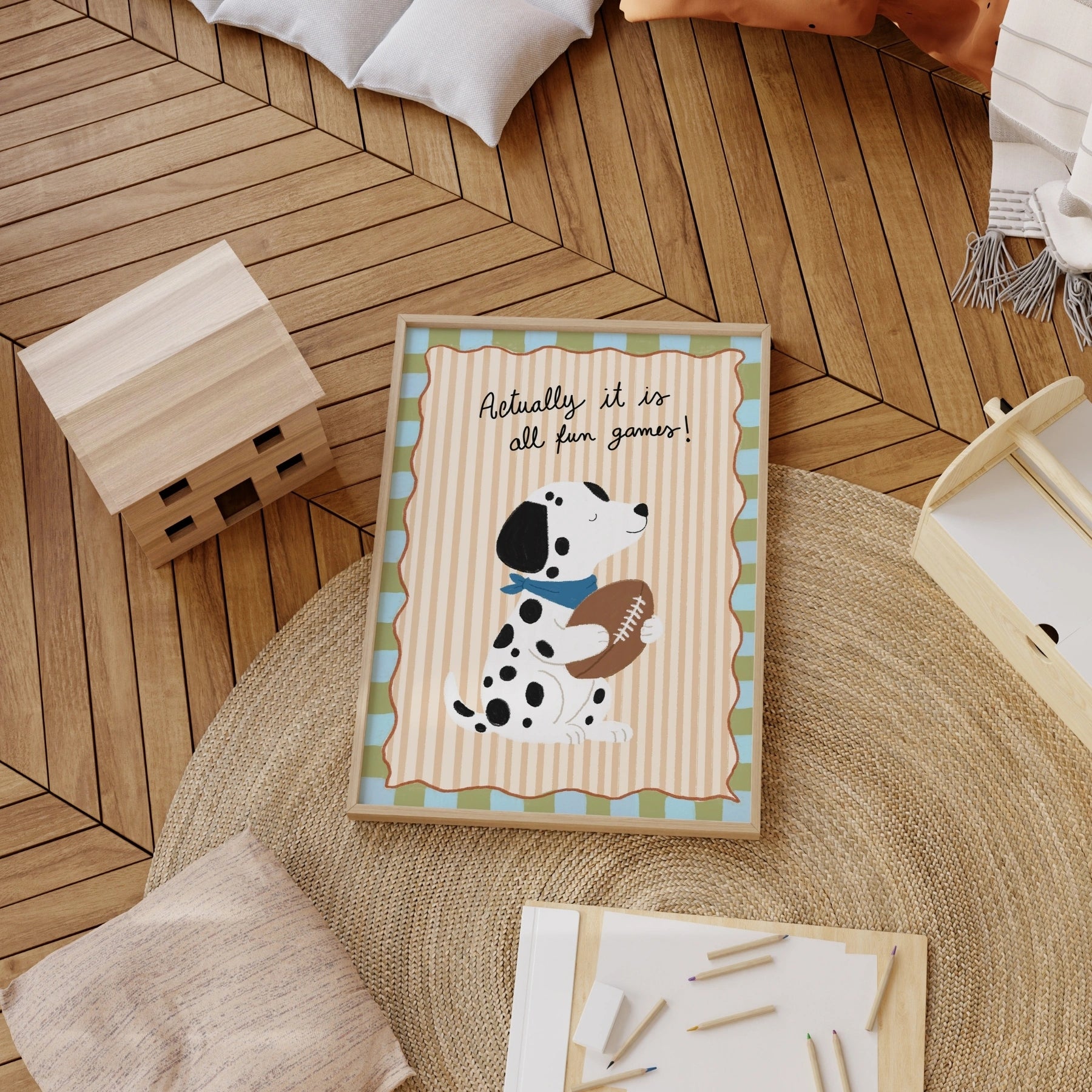 Whimsical Dalmatian Wall Art
