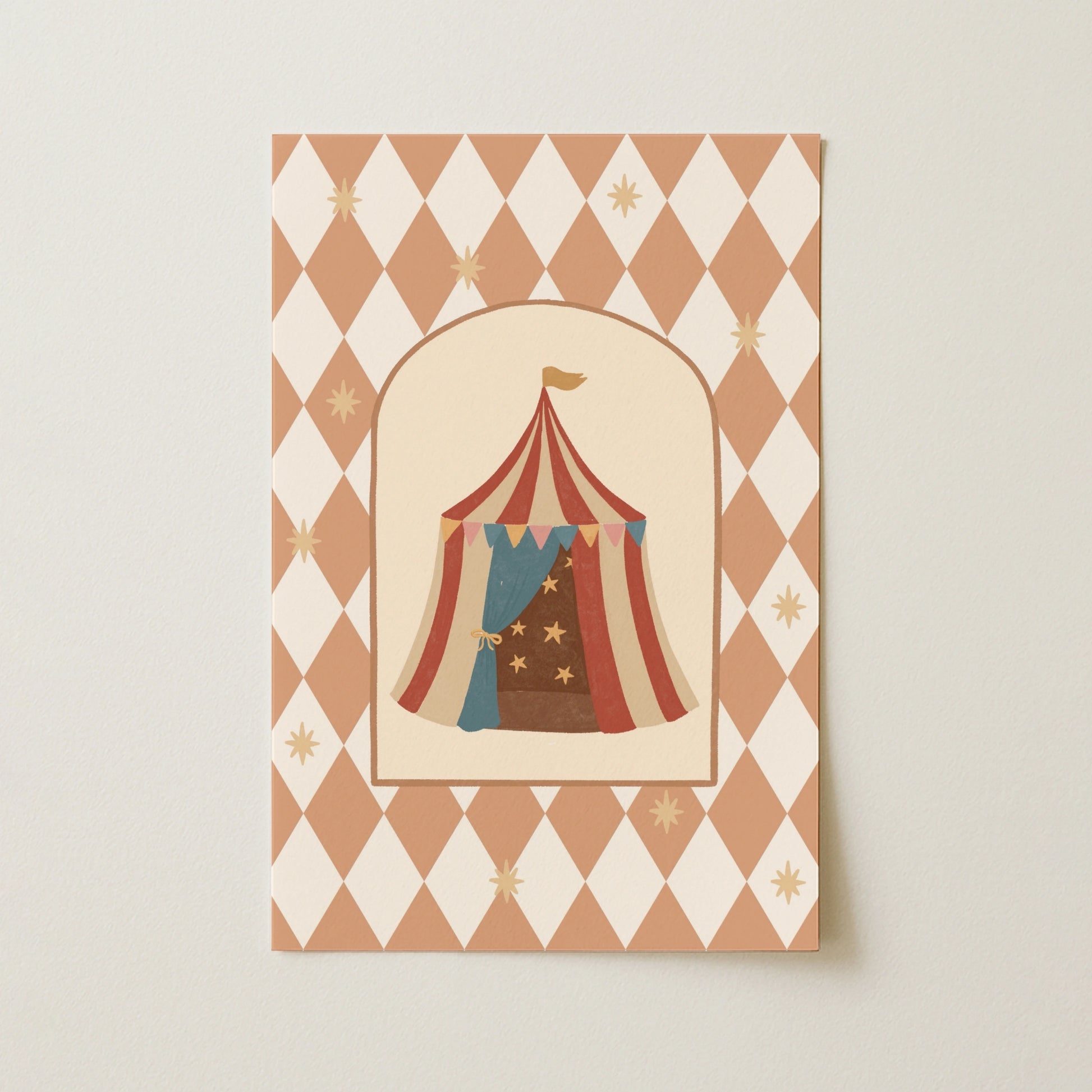 Retro Circus Tent – Nursery & kids wall art – Wallify