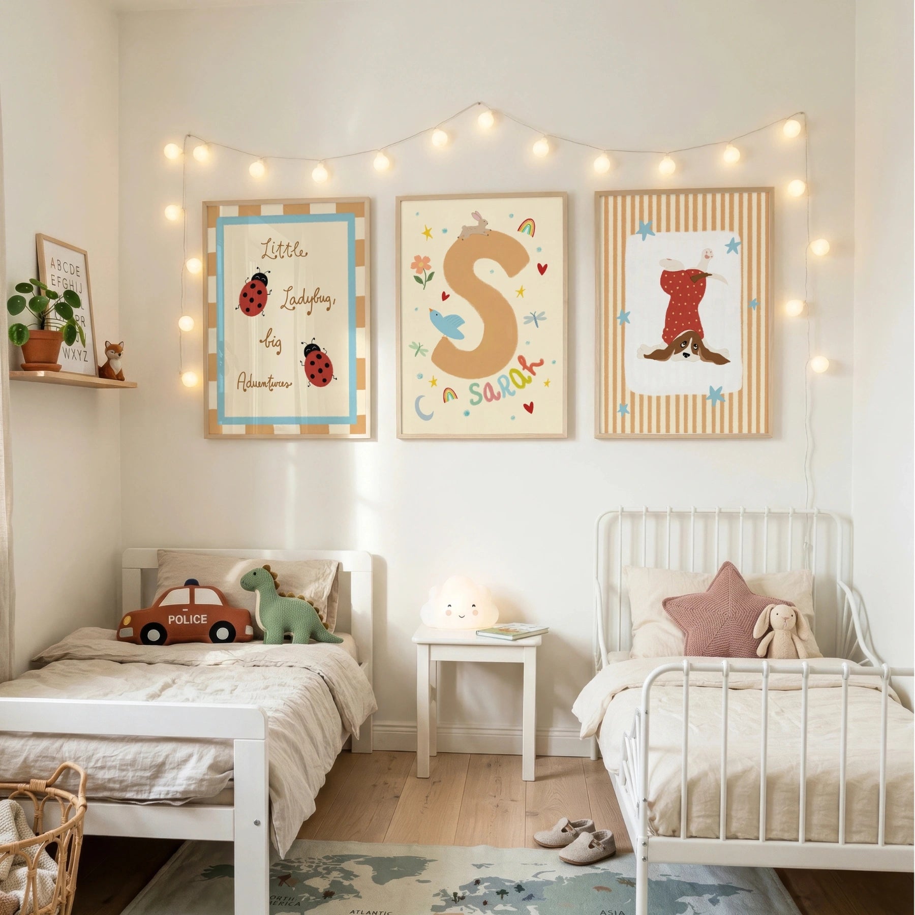 Prints with Customizable Name Set of 3 – Póster infantil