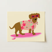 Surf Dog - Poster costiero