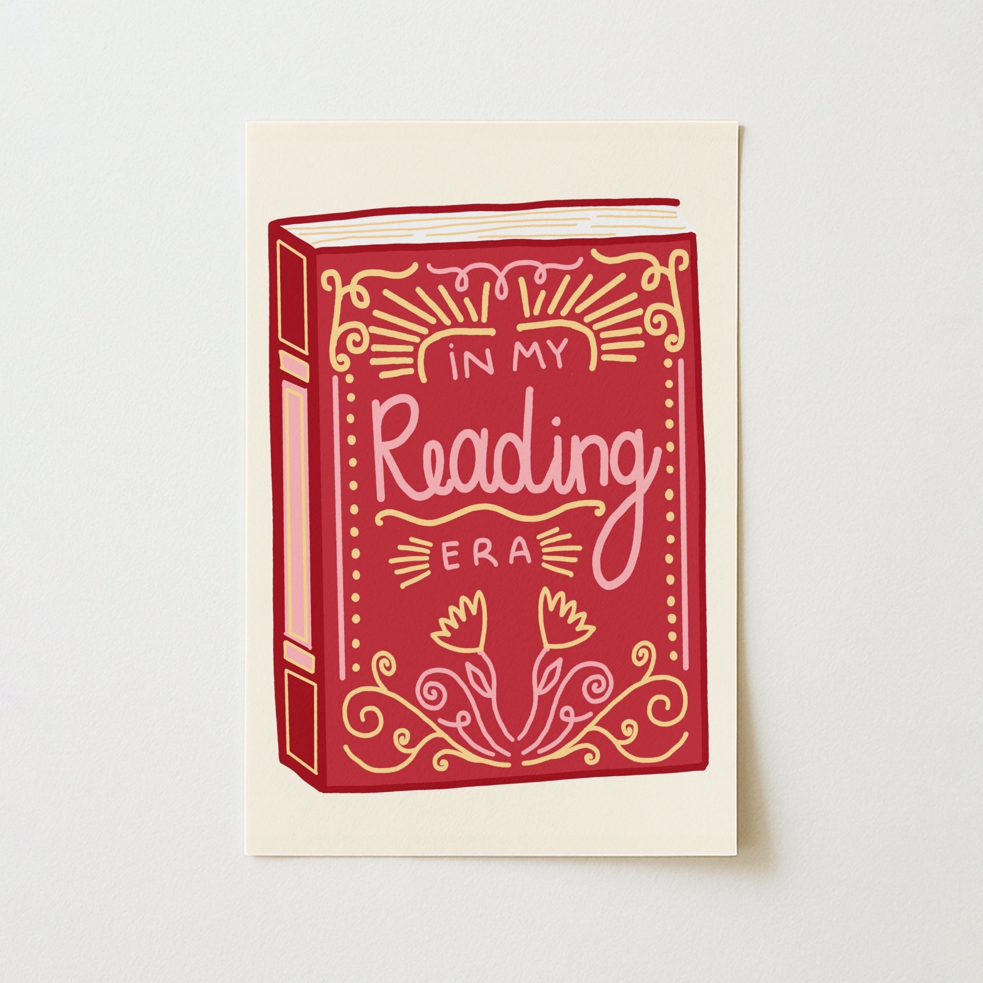 In My Reading Era Print – Book Aesthetic Wall Art for Readers, Cozy Bedrooms & Literary Corners