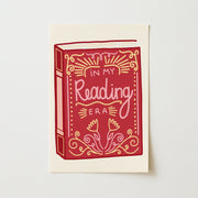In My Reading Era Red Book – Bookish Wall Art