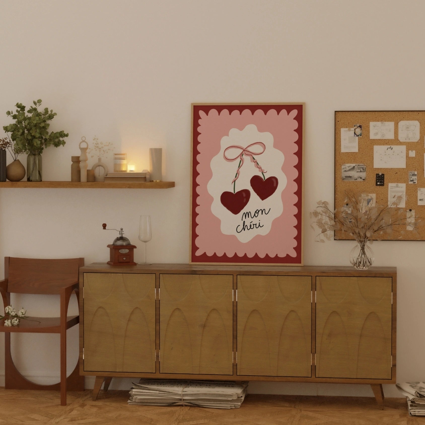 Mon Chéri Kitchen Wall Art, Kitchen Wall Decor