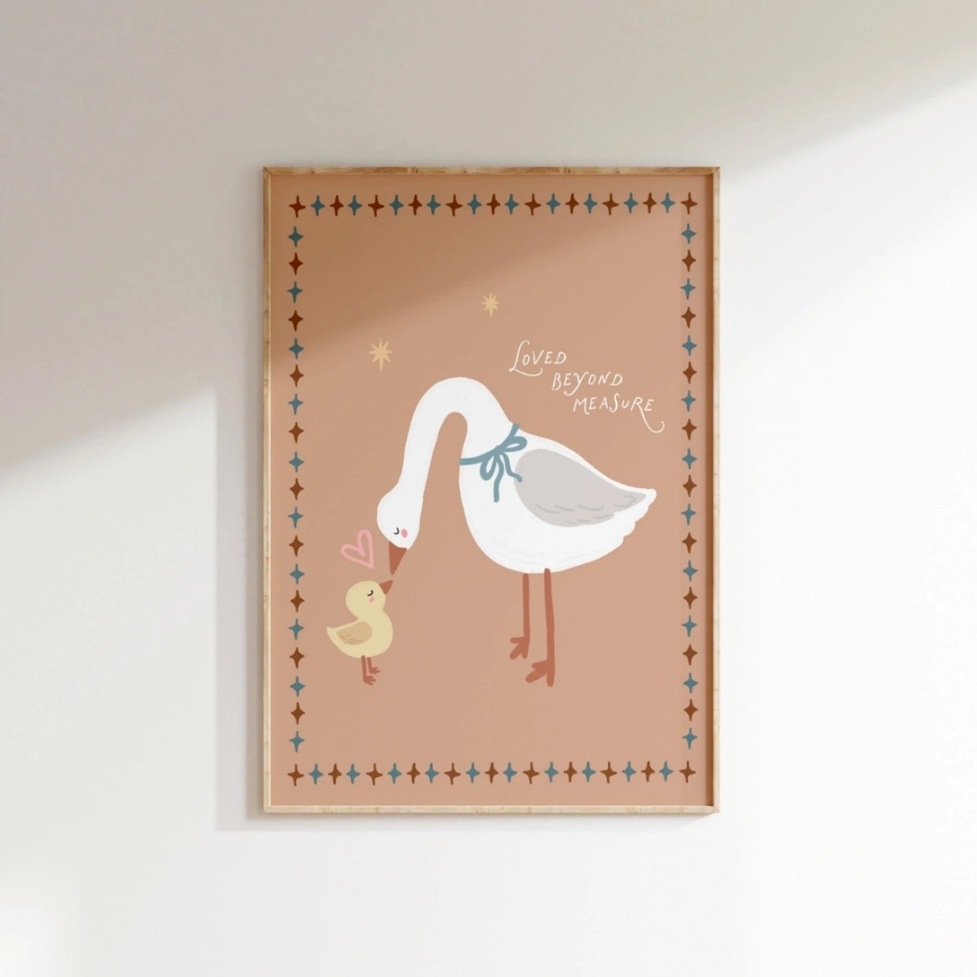 Baby Duck & Goose Illustration, Whimsical Kids Decor