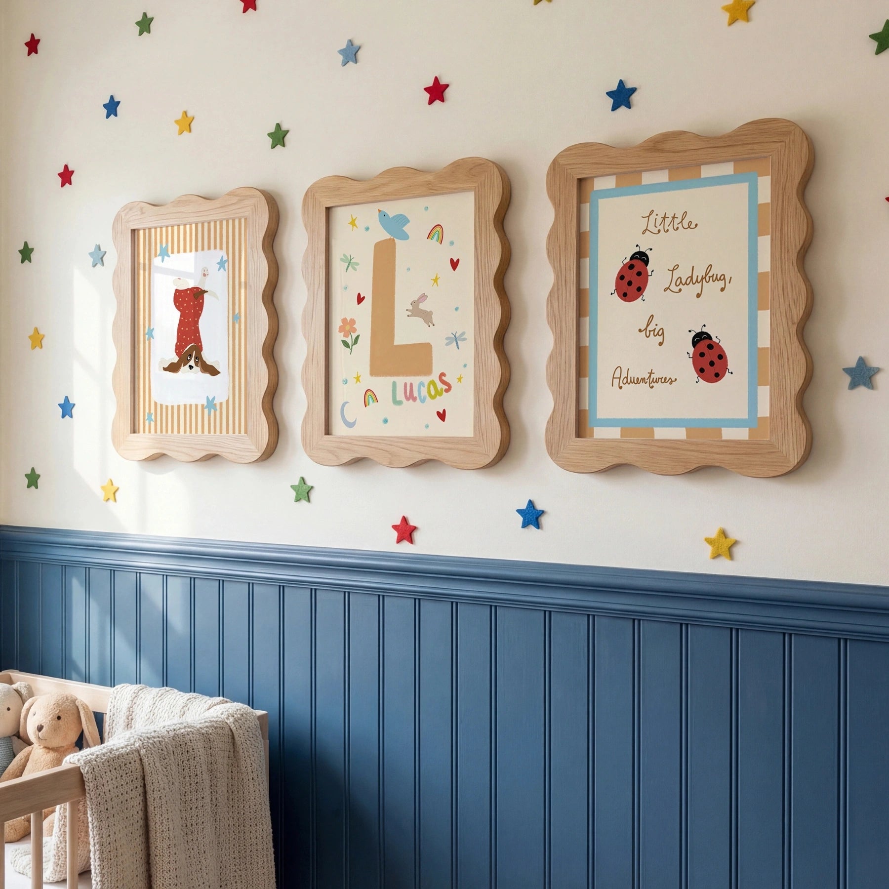 Prints with Customizable Name Set of 3 – Póster infantil