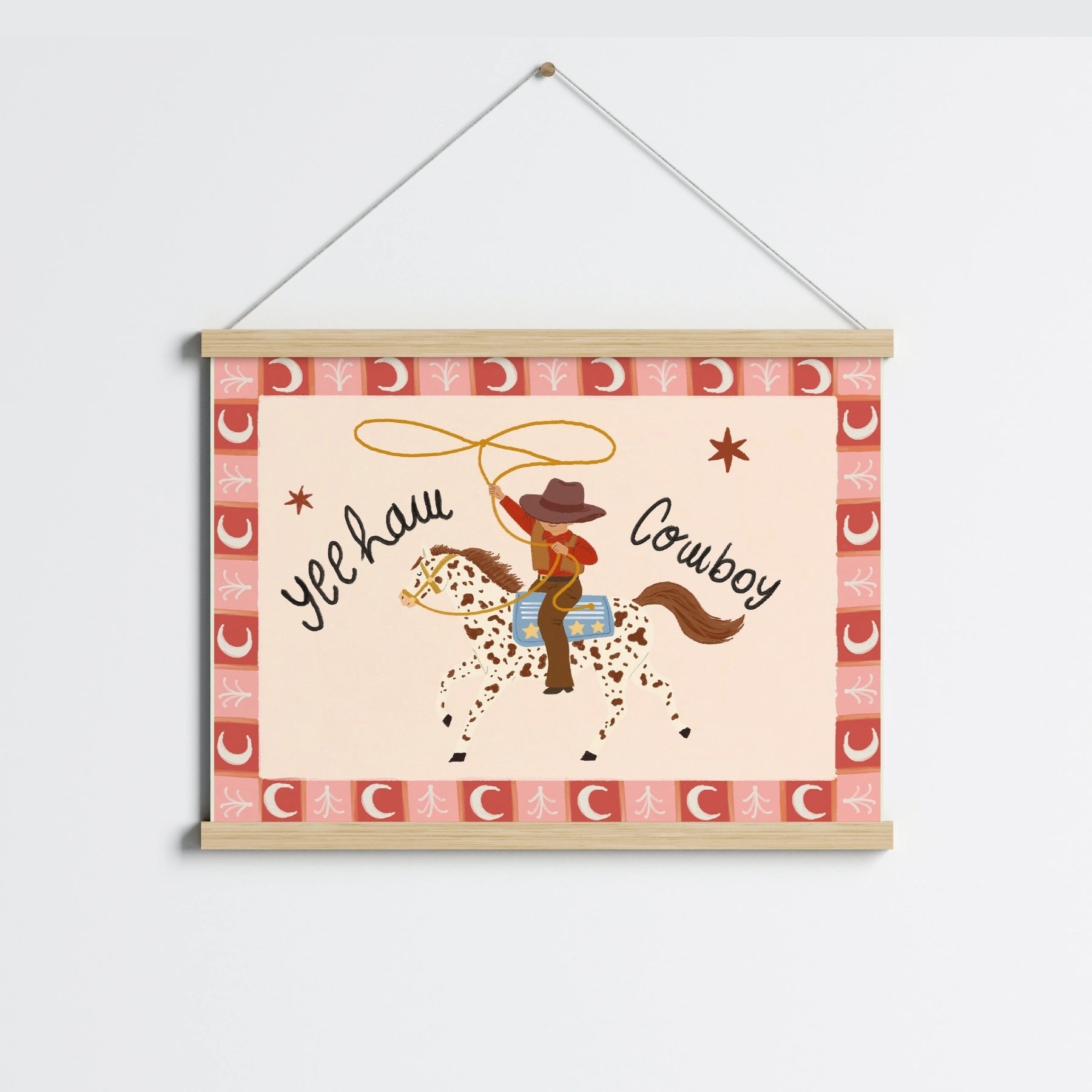 Yeehaw Cowboy Nursery Wall Art