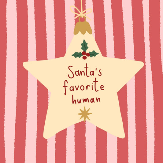 Santa’s Favorite Human Poster