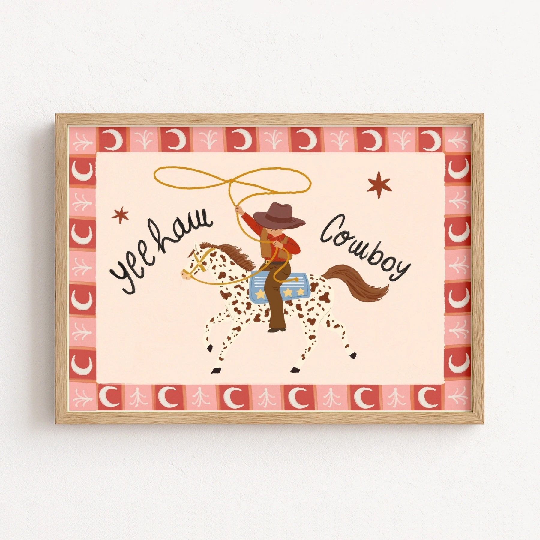 Yeehaw Cowboy Nursery Wall Art