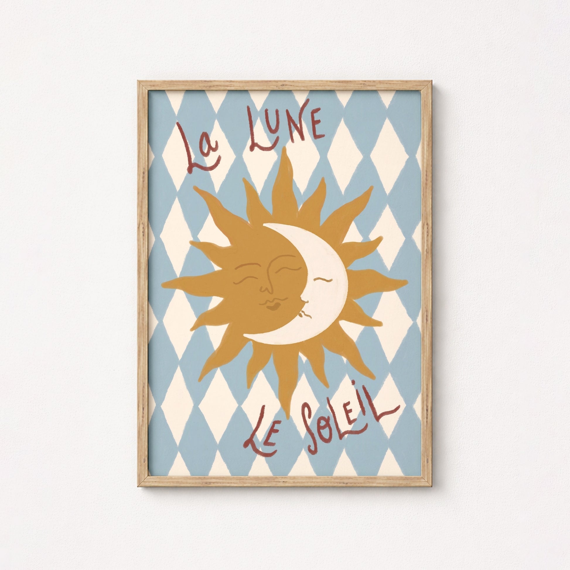 Arte murale Sole e luna