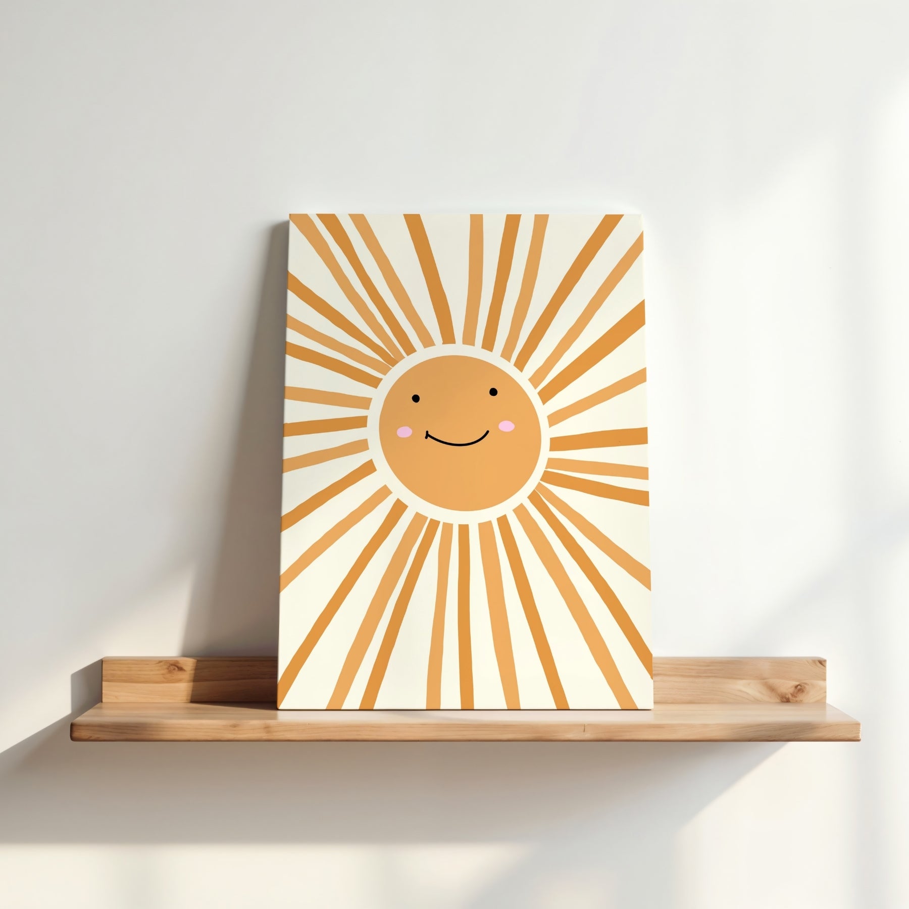 Tableau sur toile Soleil souriant