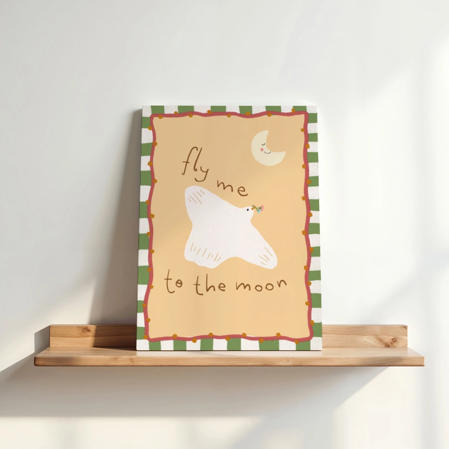 Moon and Stars Baby Room Canvas Decor