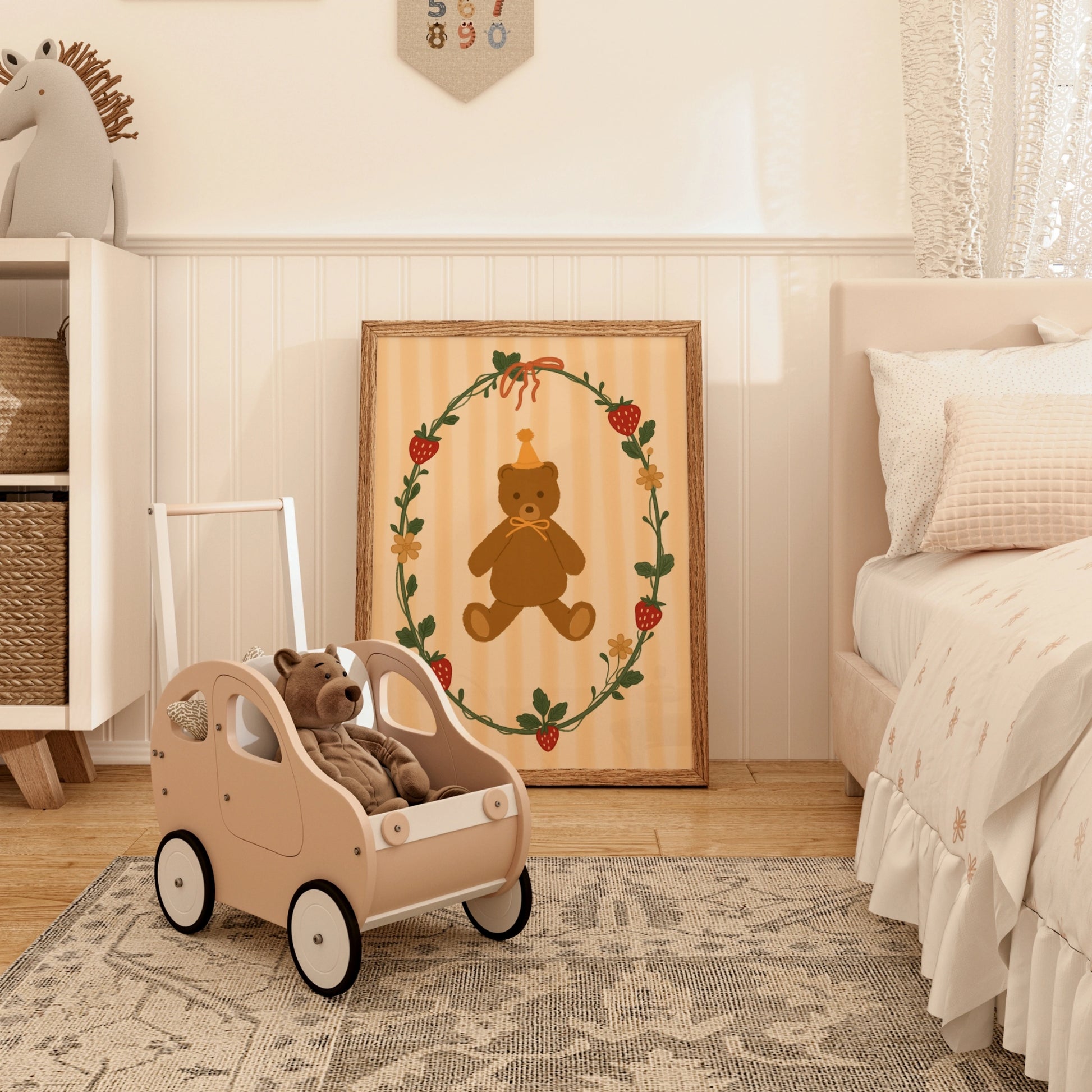 Impression pour chambre d'enfant : chiot et chaton – Décoration murale animalière mignonne pour enfants