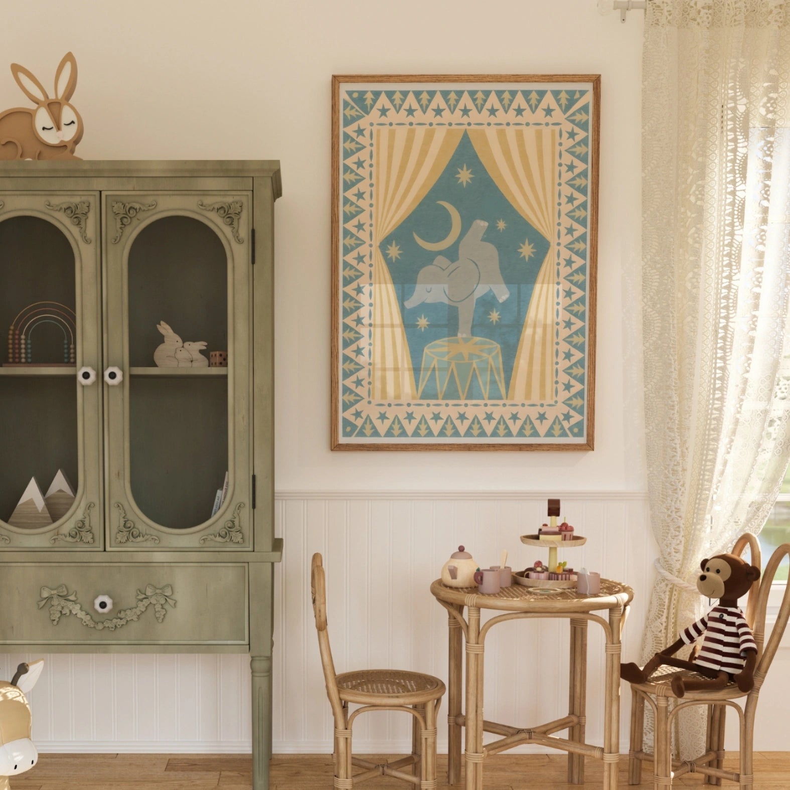 Elephant Circus Print