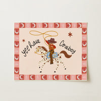 Yeehaw Cowboy Nursery Wall Art