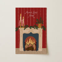 Cozy Christmas Fireplace – Póster de Navidad