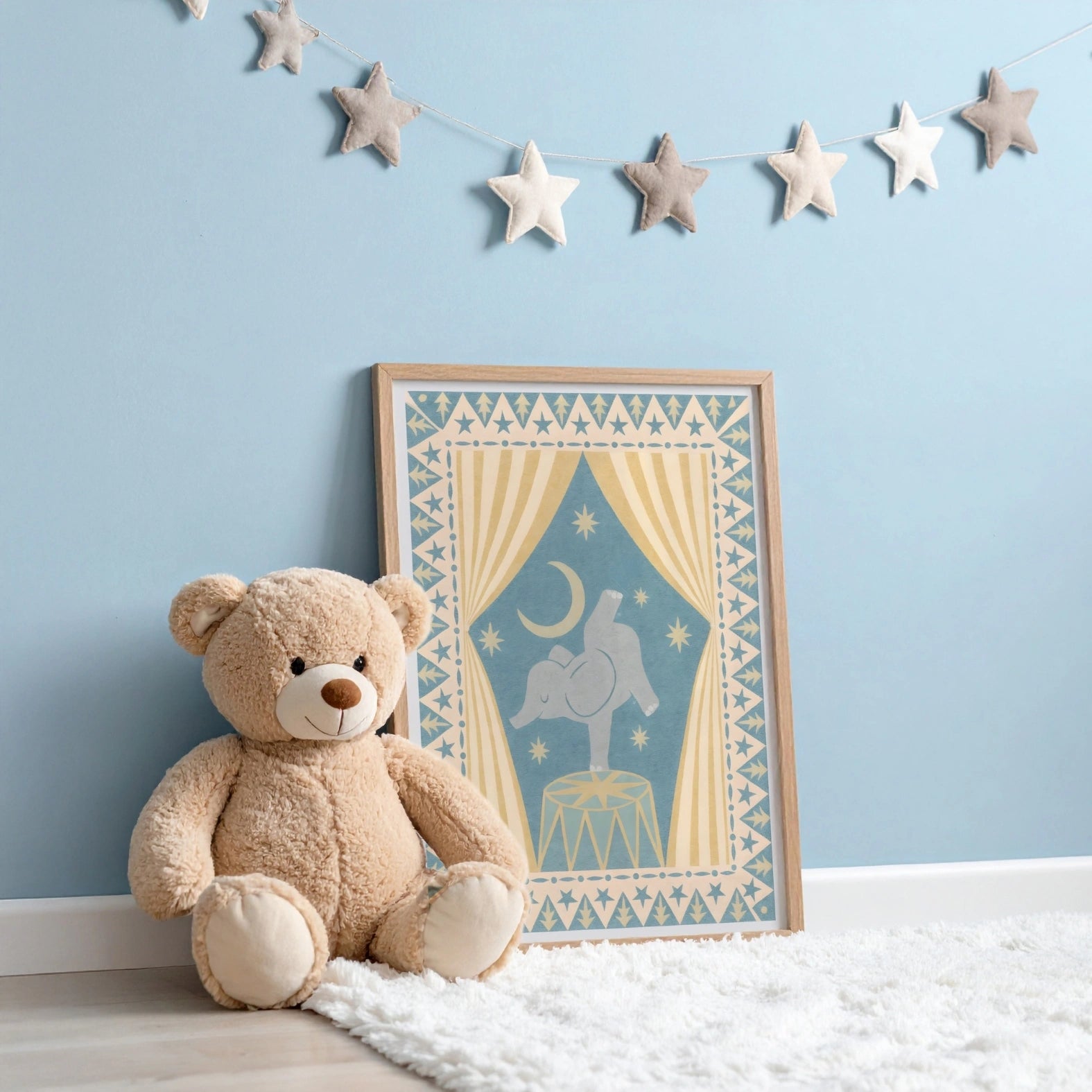 Elephant Circus Print