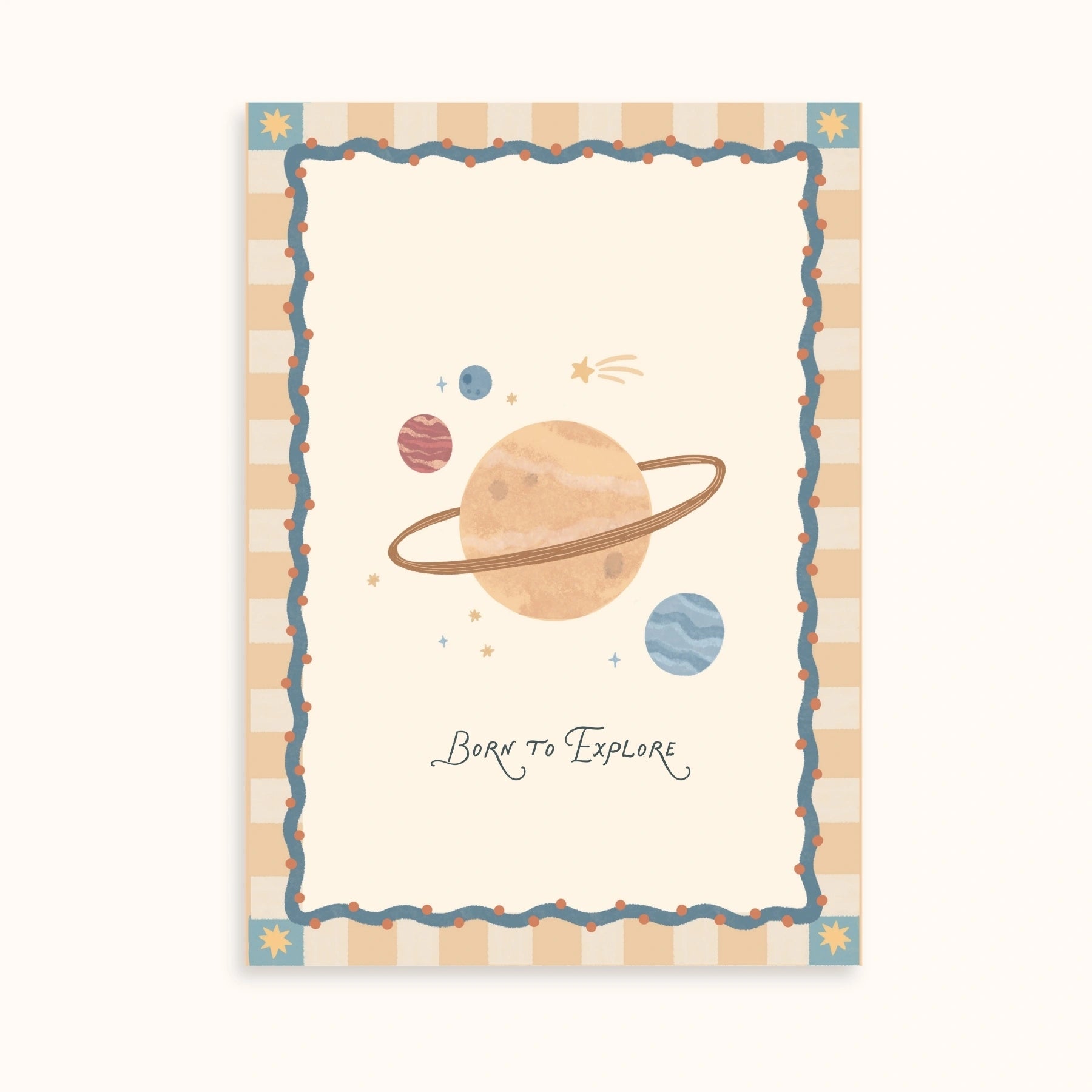Space Nursery Wall Art Set of 3