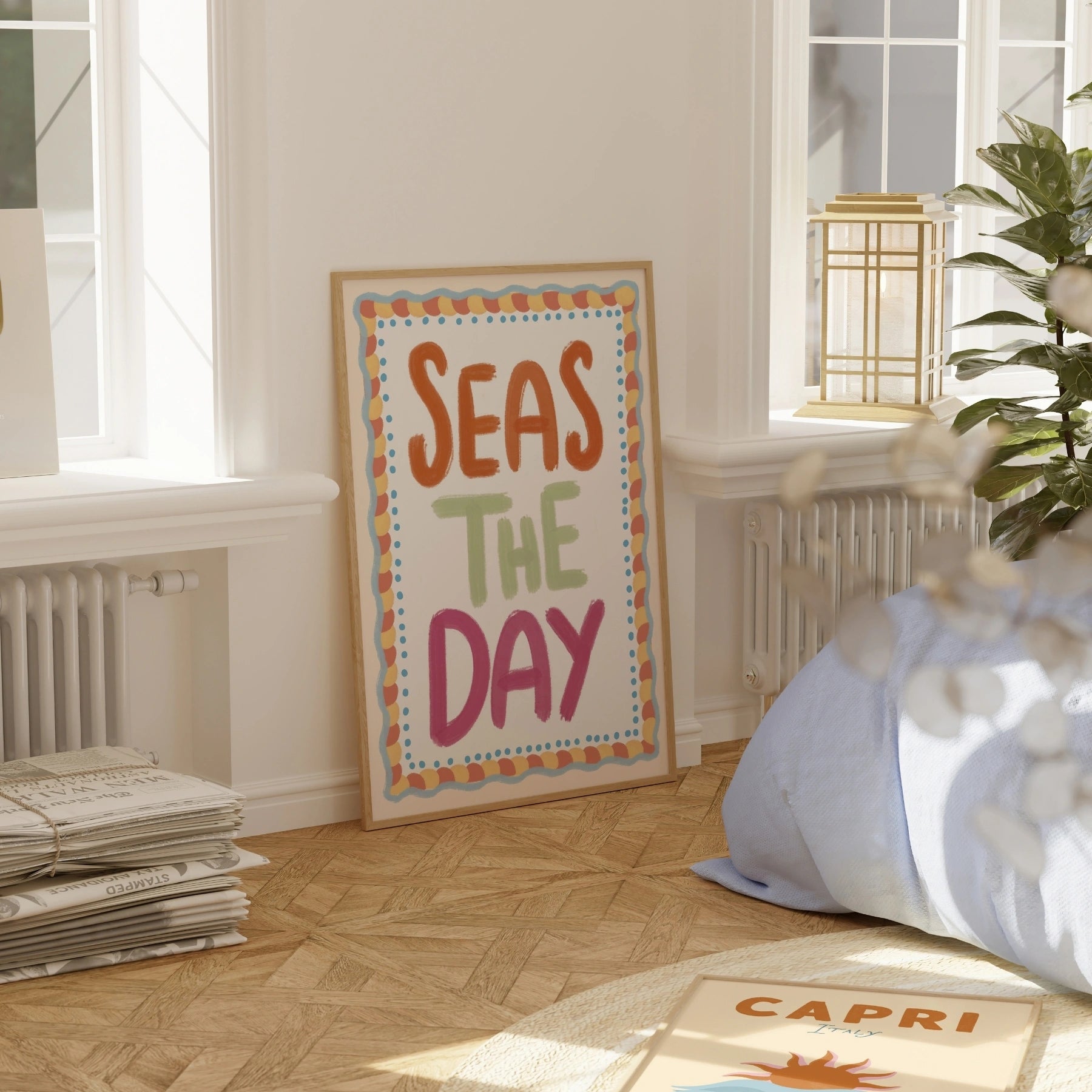 Trendy Coastal Quote Print, Coastal Wall Decor