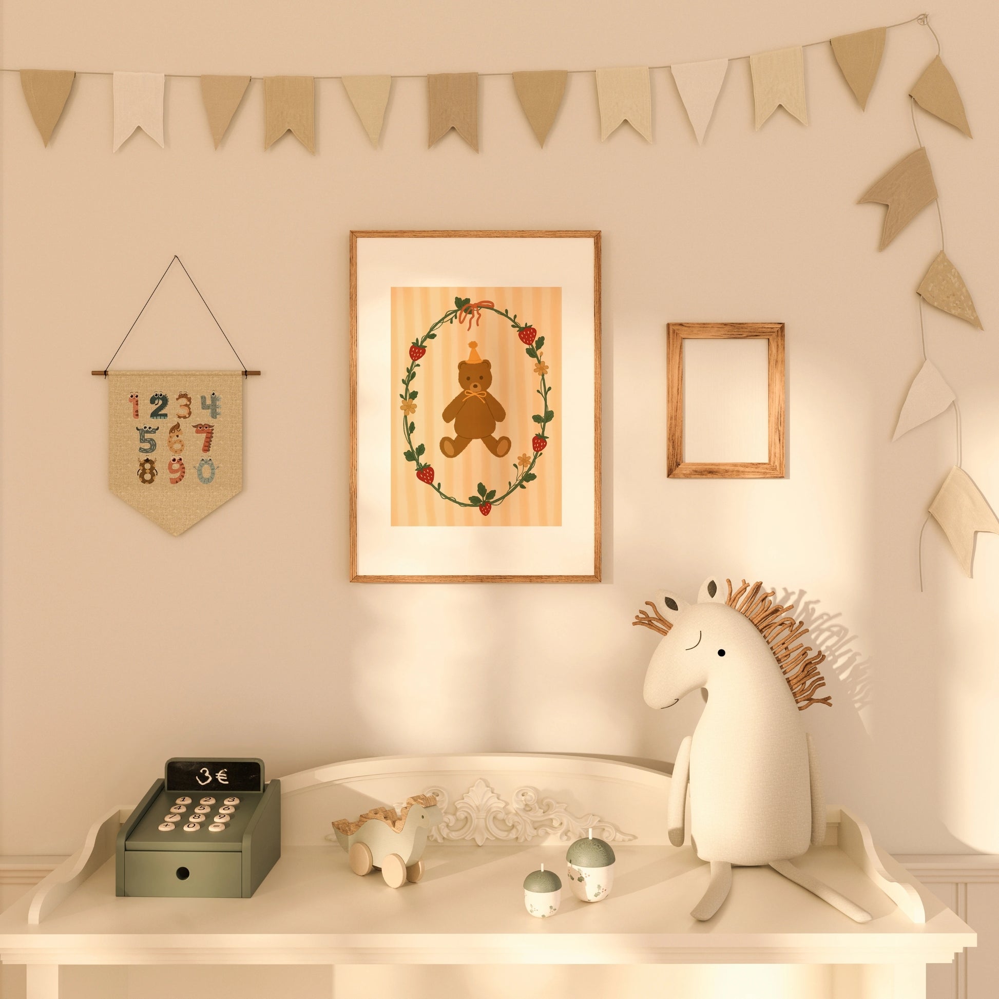 Impression pour chambre d'enfant : chiot et chaton – Décoration murale animalière mignonne pour enfants