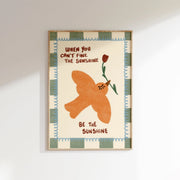 Be the Sunshine Orange Dove – Art mural pour chambre de bébé et enfants