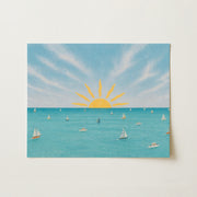 Coastal Sunset Sailboat – Coastal Wall Art