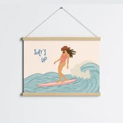 Surf’s Up Cowgirl Wall Ar – Art mural côtier