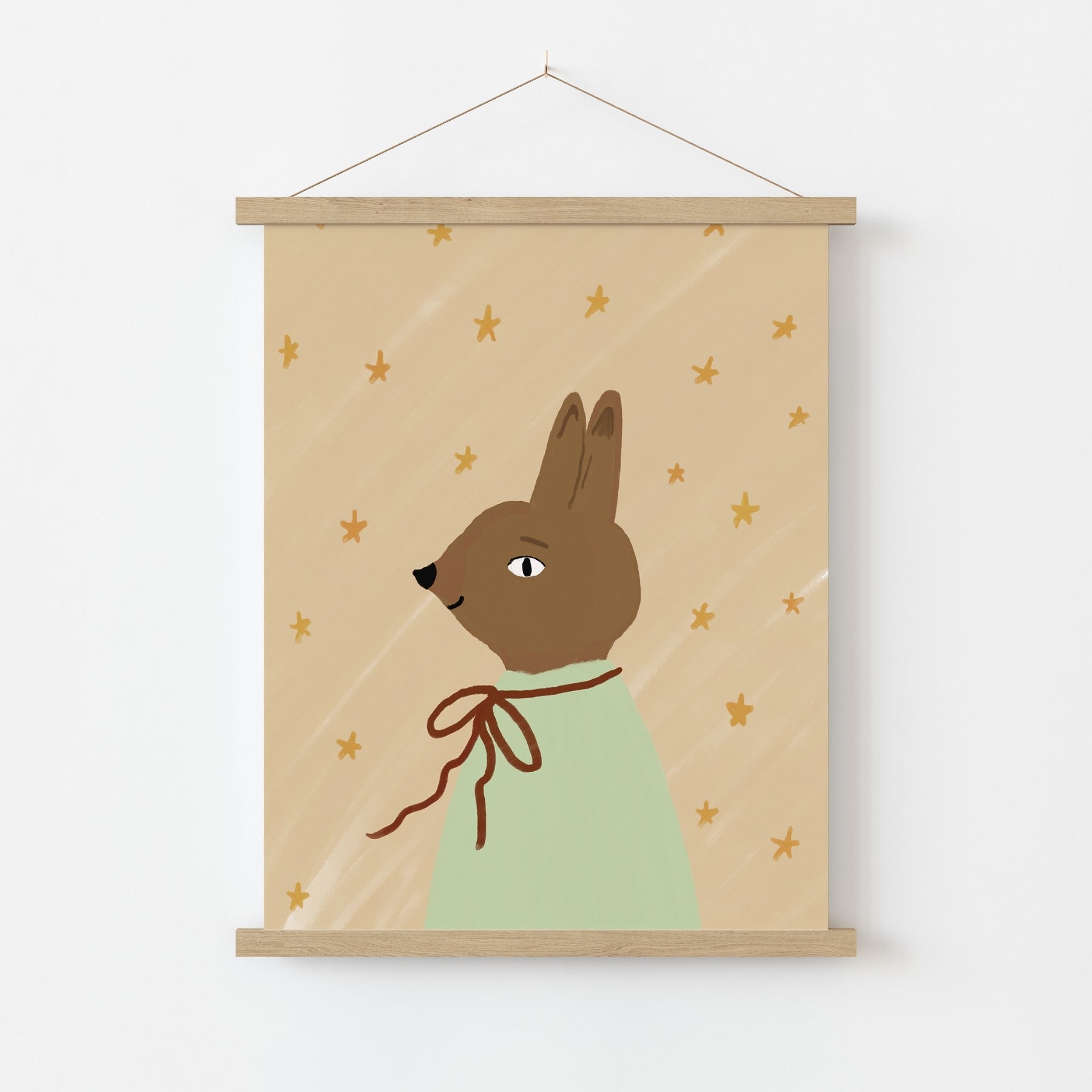 Vintage Bunny Nursery Print