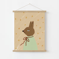 Vintage Bunny Nursery Print