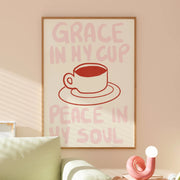 Grace in My Cup - Poster cristiano