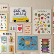 Educational Nursery Wall Art Bundle – 100+ Printable Designs