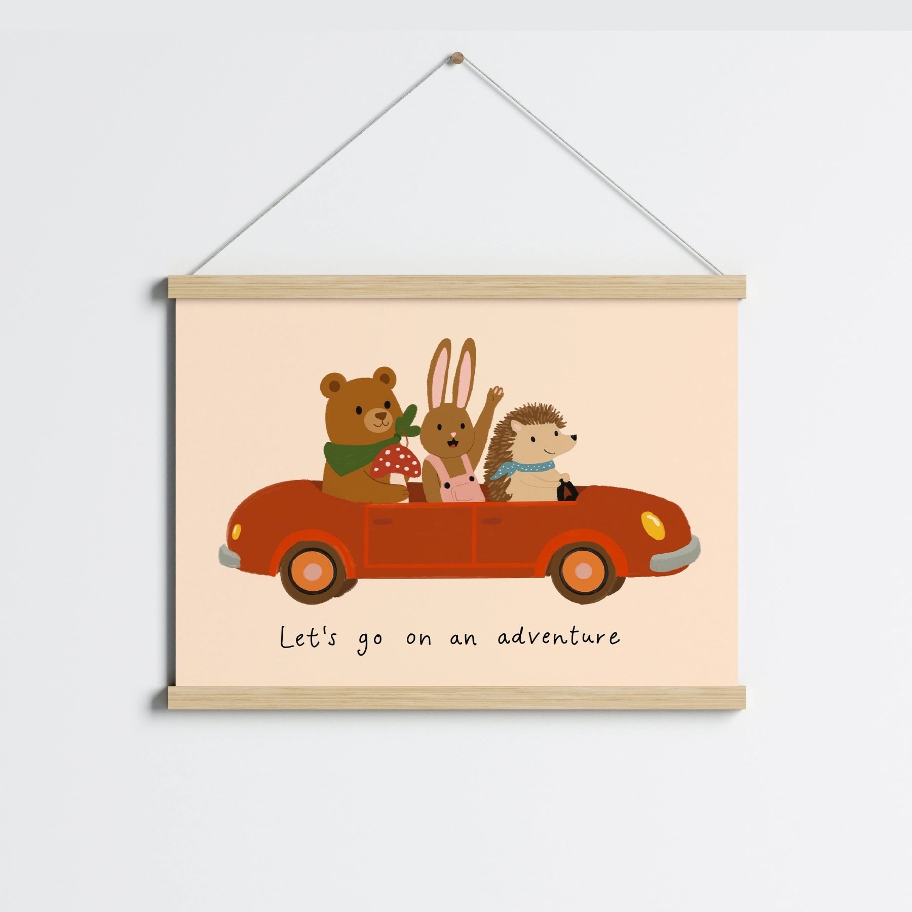 Adventure Nursery Wall Art, Colorful Kids Decor