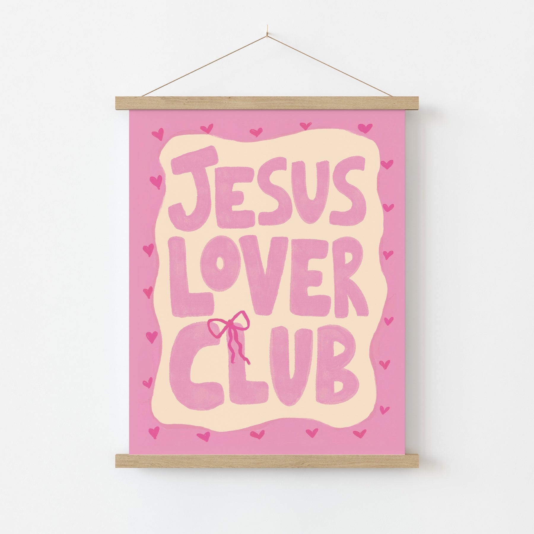 Jesus Lover Club Christian Wall Art
