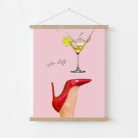 Extra Dirty Martini Print – Glam Cocktail Wall Art, Kitchen Wall Decor