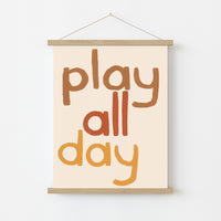 Play All Day Wall Art