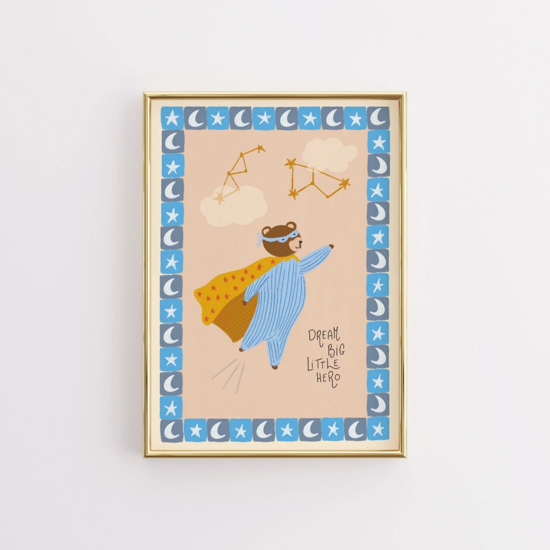 Stampa orso supereroe