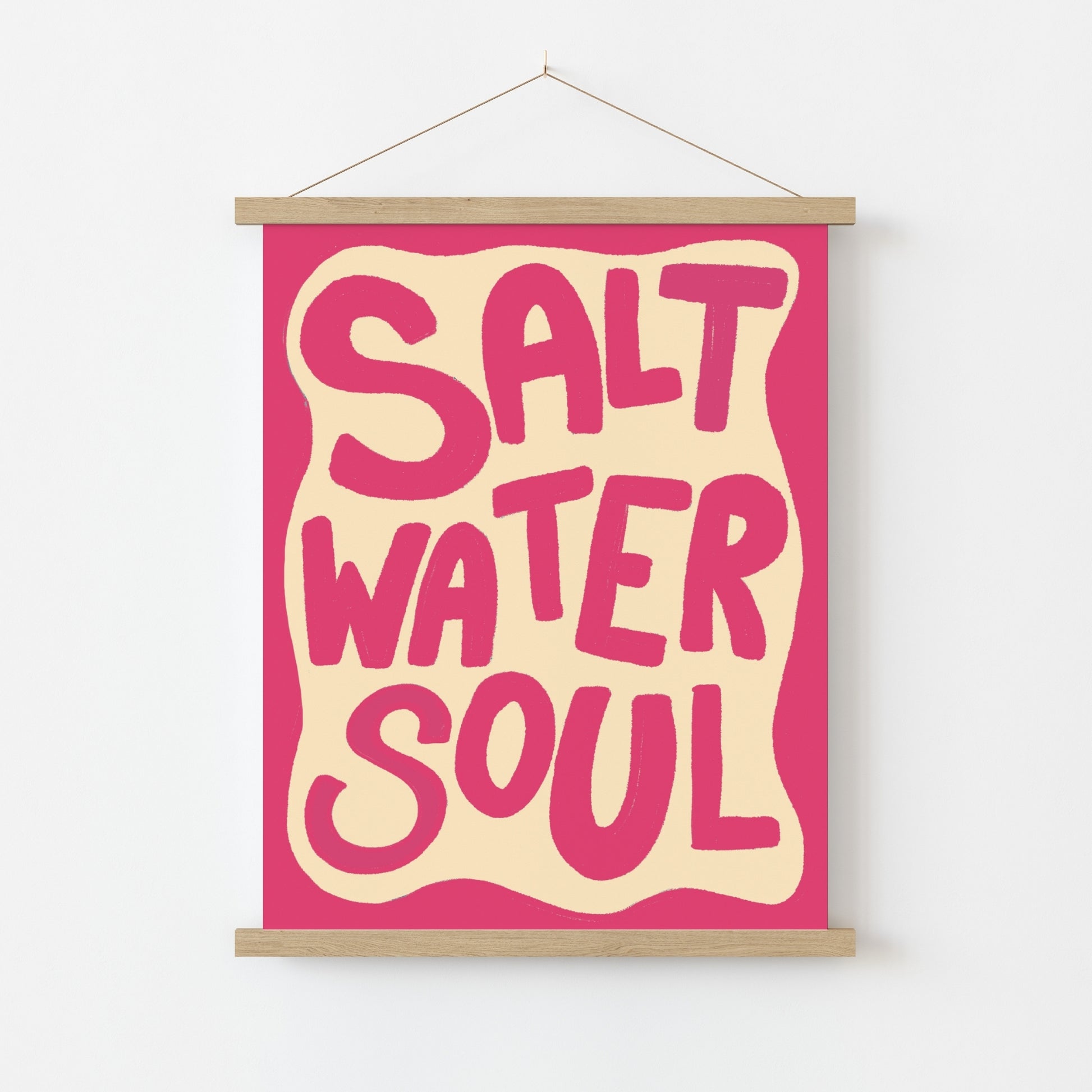 Arte de pared Alma de agua salada – Impresión de playa costera, decoración costera para pared