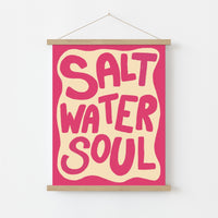 Arte de pared Alma de agua salada – Impresión de playa costera, decoración costera para pared