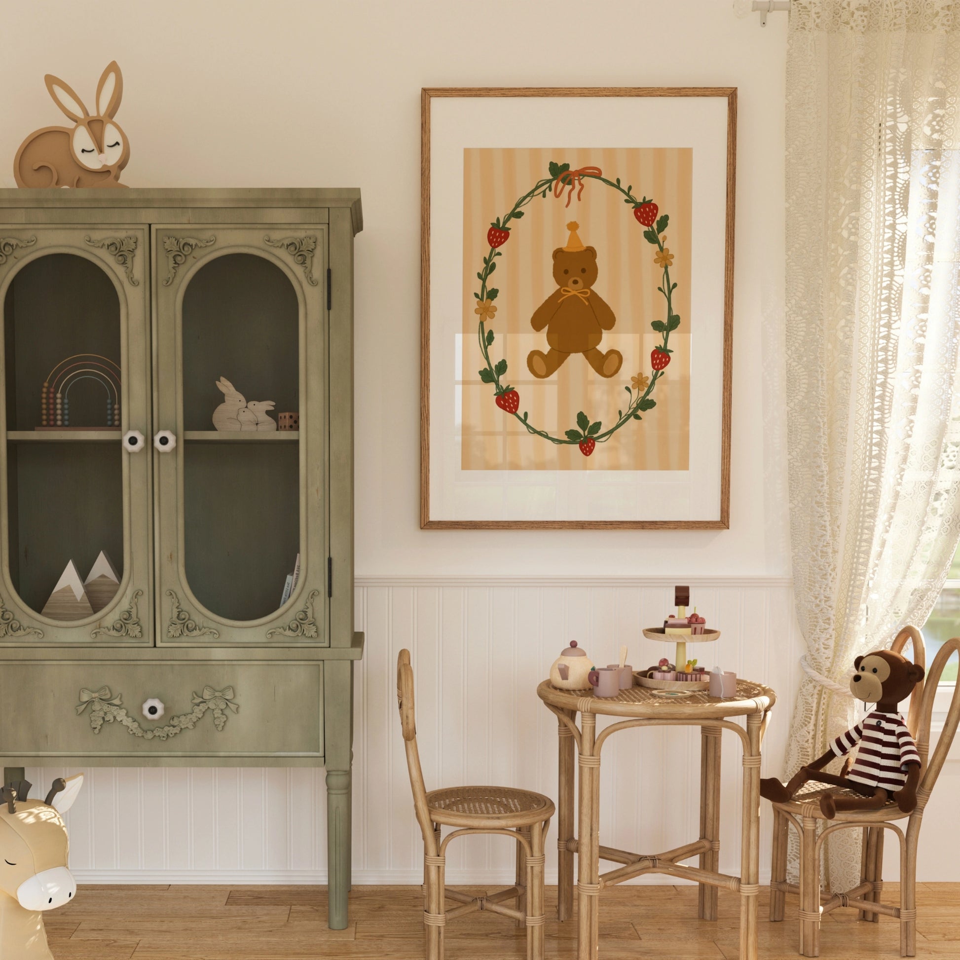 Impression pour chambre d'enfant : chiot et chaton – Décoration murale animalière mignonne pour enfants