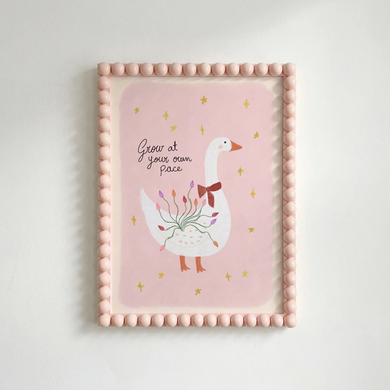 Sweet Goose Wall Art, Girls Room Decor