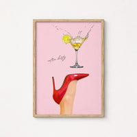 Extra Dirty Martini Print – Glam Cocktail Wall Art, Kitchen Wall Decor