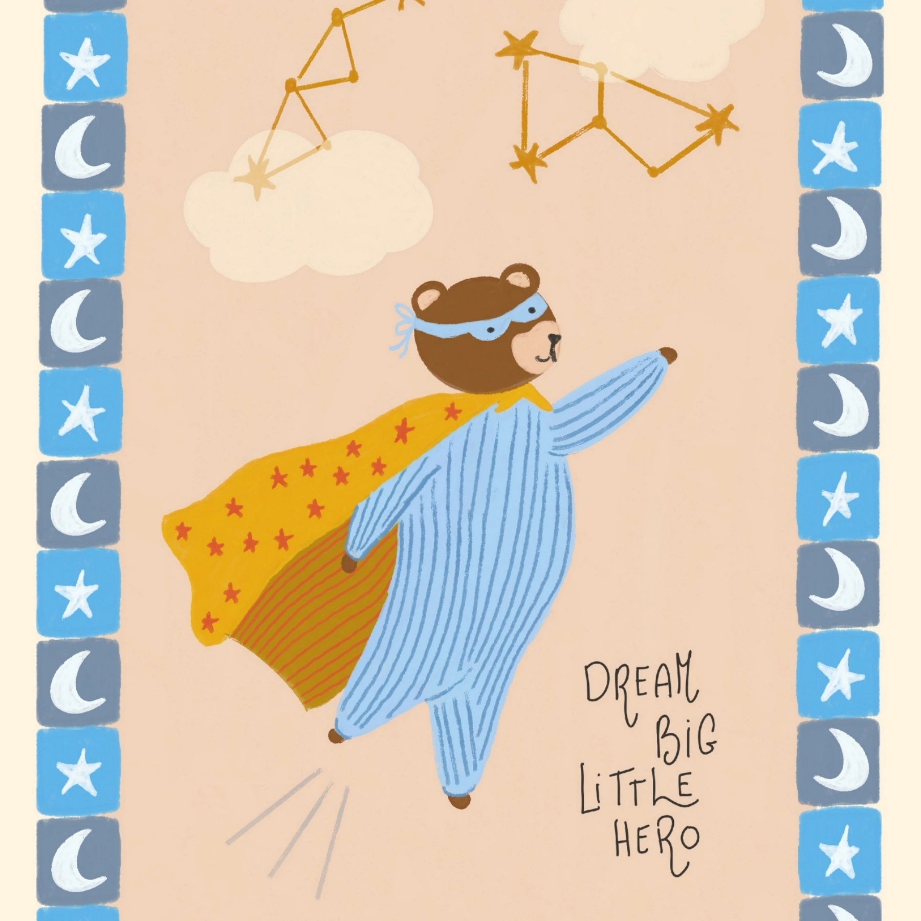 Stampa orso supereroe