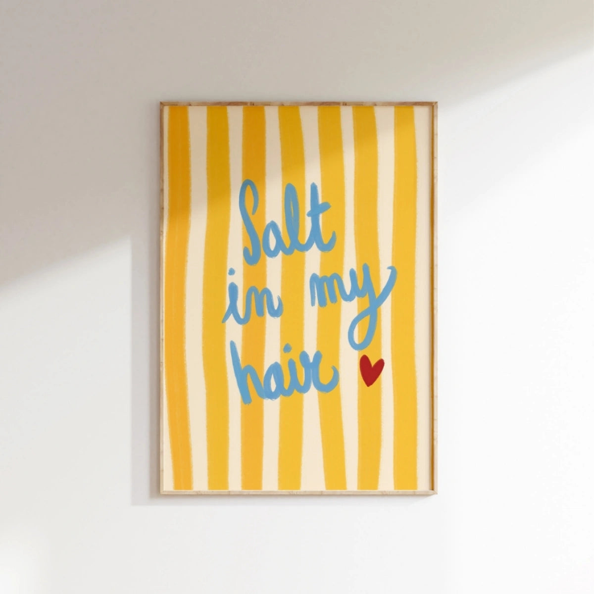 Salt In My Hair Wall Art, Coastal Wall Decor