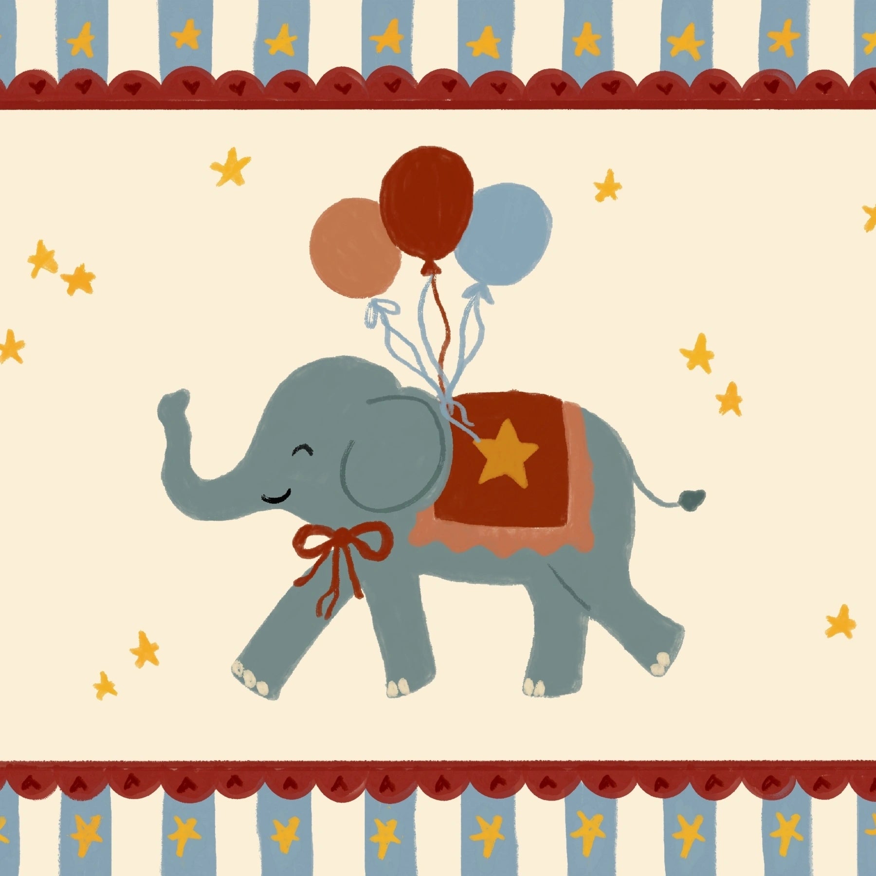 Stampa nursery a tema circo