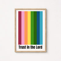 Trust in the Lord Wall Art - Christian Print