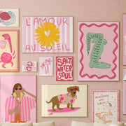 Pink Coastal Wall Art Bundle – 130+ Printable Designs